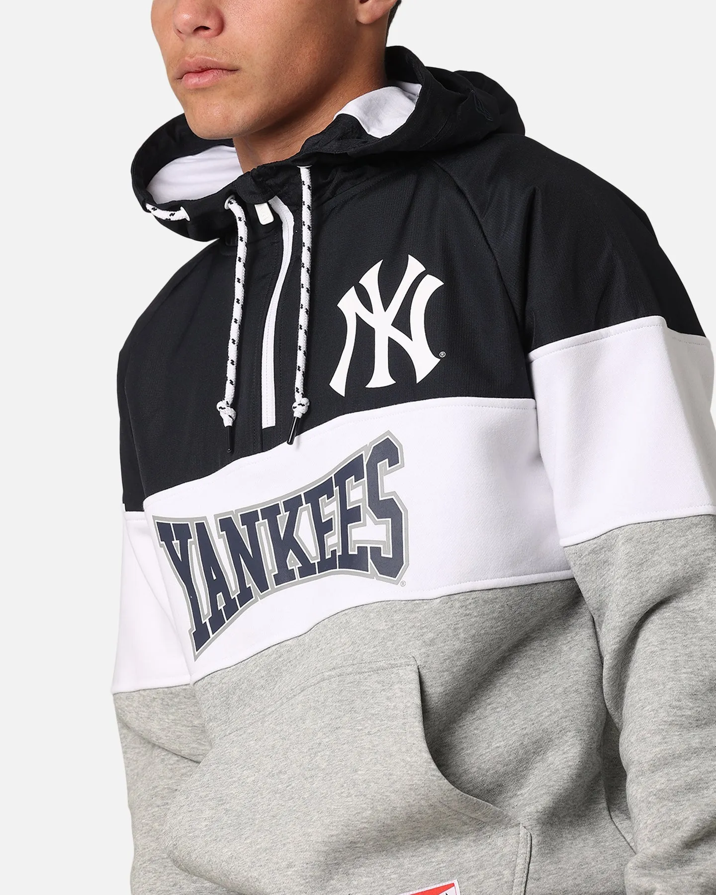 New Era New York Yankees Quarter Zip Hoodie Navy