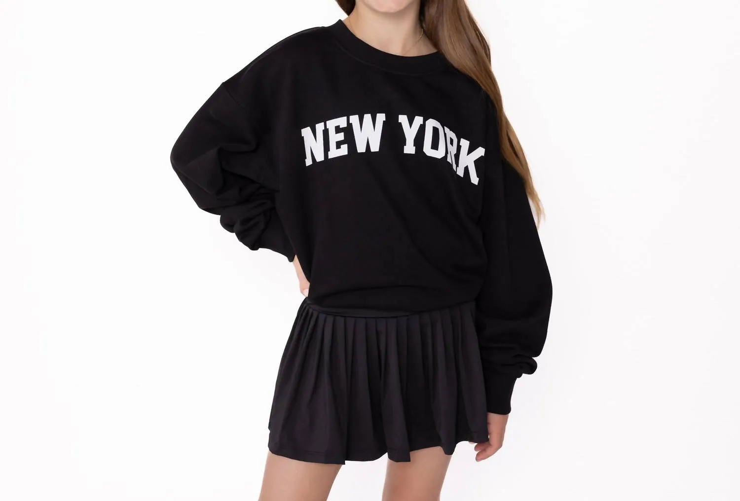 New York Sweatshirts In Black