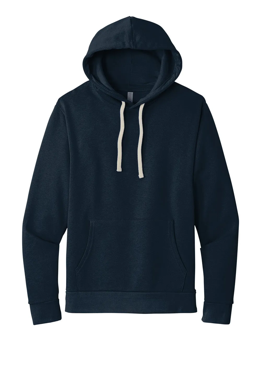 Next Level Mens Fleece Hooded Sweatshirt Hoodie w/ Pouch Pocket - Midnight Navy Blue