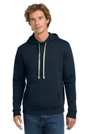 Next Level Mens Fleece Hooded Sweatshirt Hoodie w/ Pouch Pocket - Midnight Navy Blue