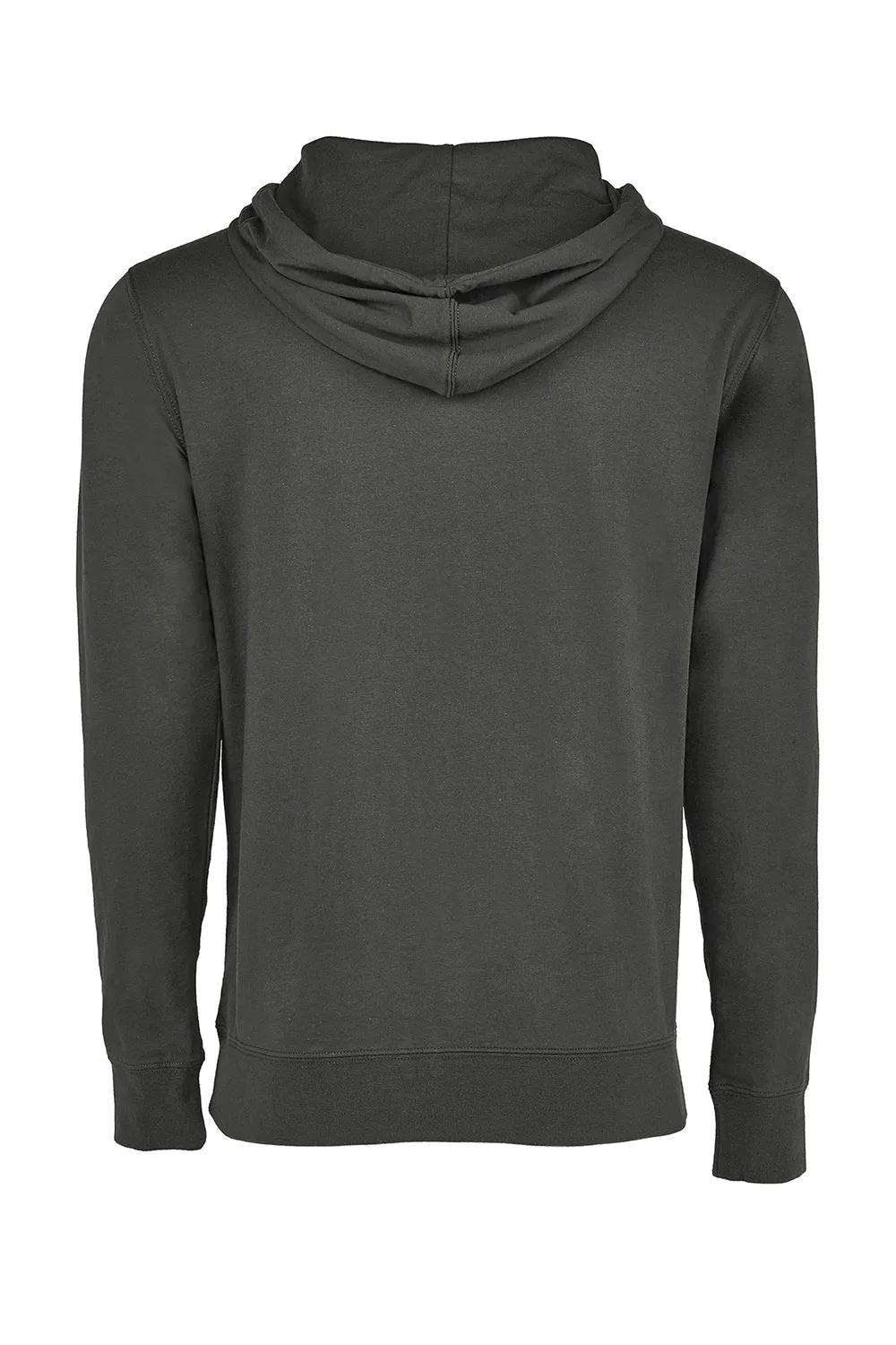 Next Level Mens French Terry Fleece Hooded Sweatshirt Hoodie w/ Pouch Pocket - Heavy Metal Grey