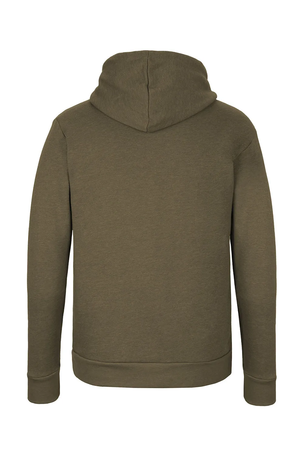 Next Level Mens Malibu Hooded Sweatshirt Hoodie w/ Pouch Pocket - Heather Military Green