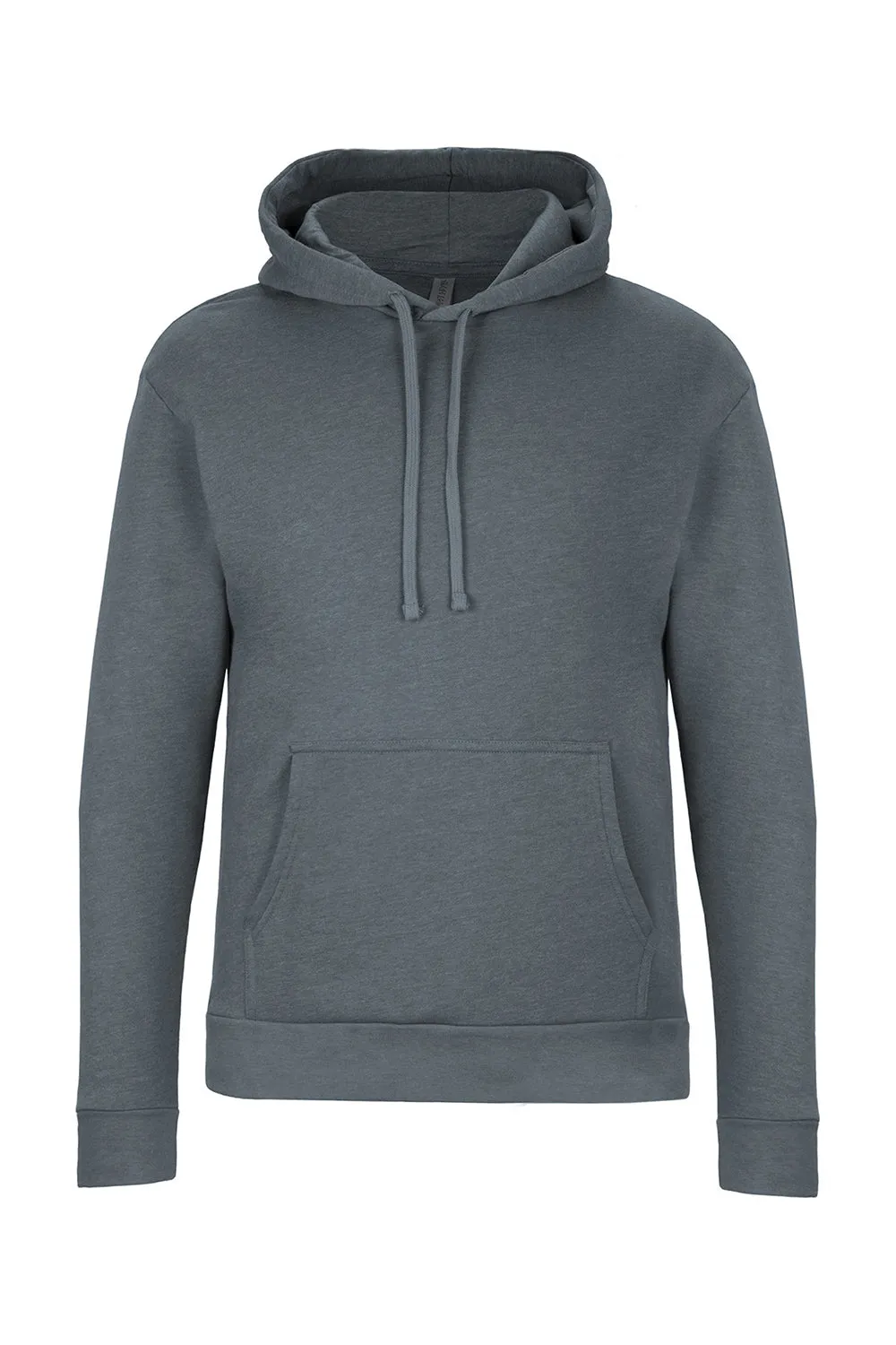 Next Level Mens Malibu Hooded Sweatshirt Hoodie w/ Pouch Pocket - Heather Slate Blue