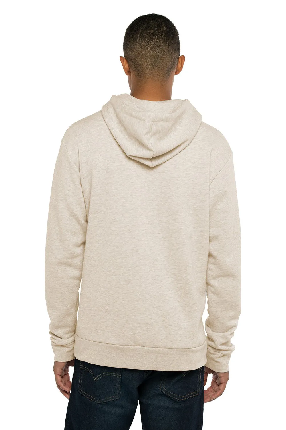 Next Level Mens Malibu Hooded Sweatshirt Hoodie w/ Pouch Pocket - Oatmeal