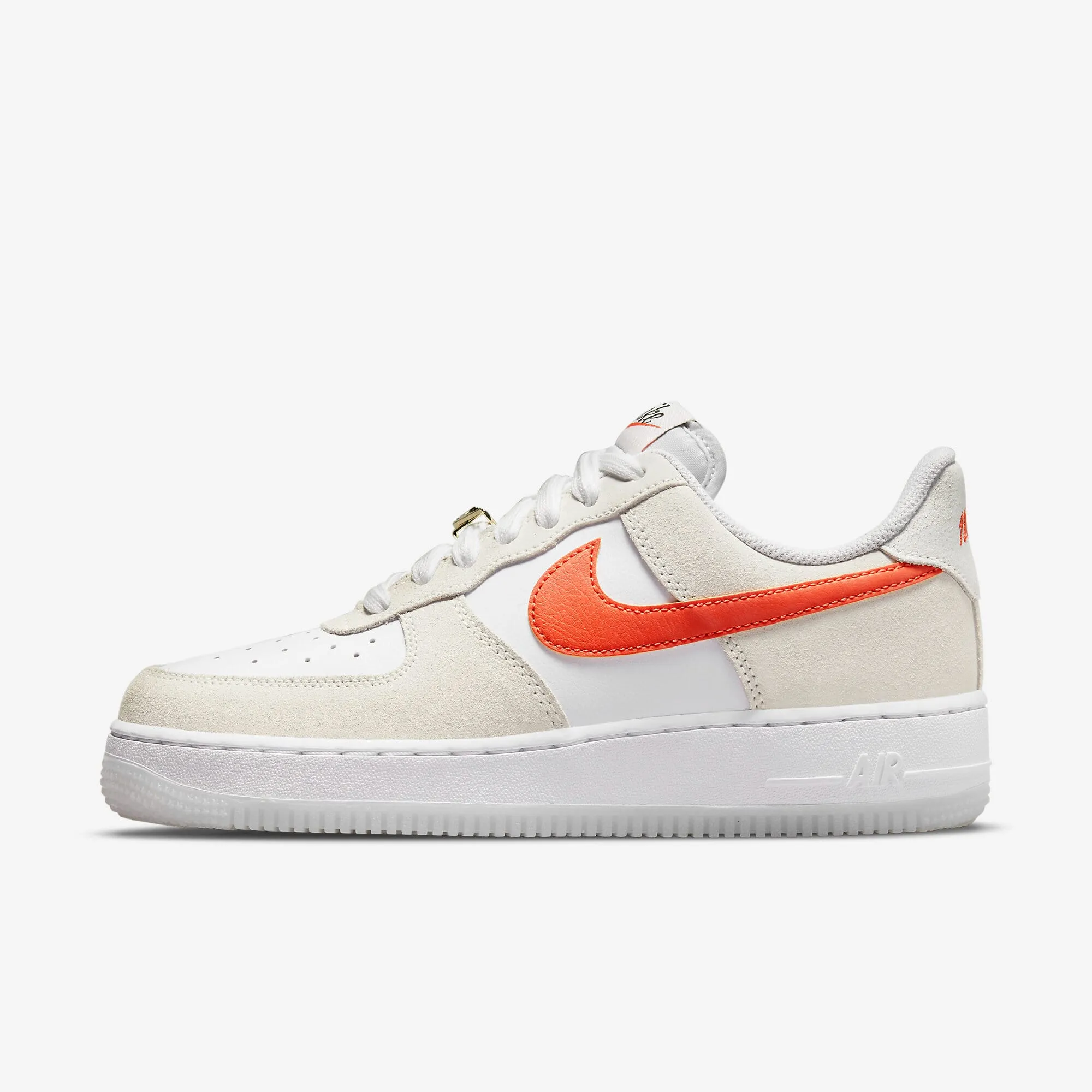 Nike Air Force 1 '07 SE White/Orange-Summit White-Sail  DA8302-101 Women's