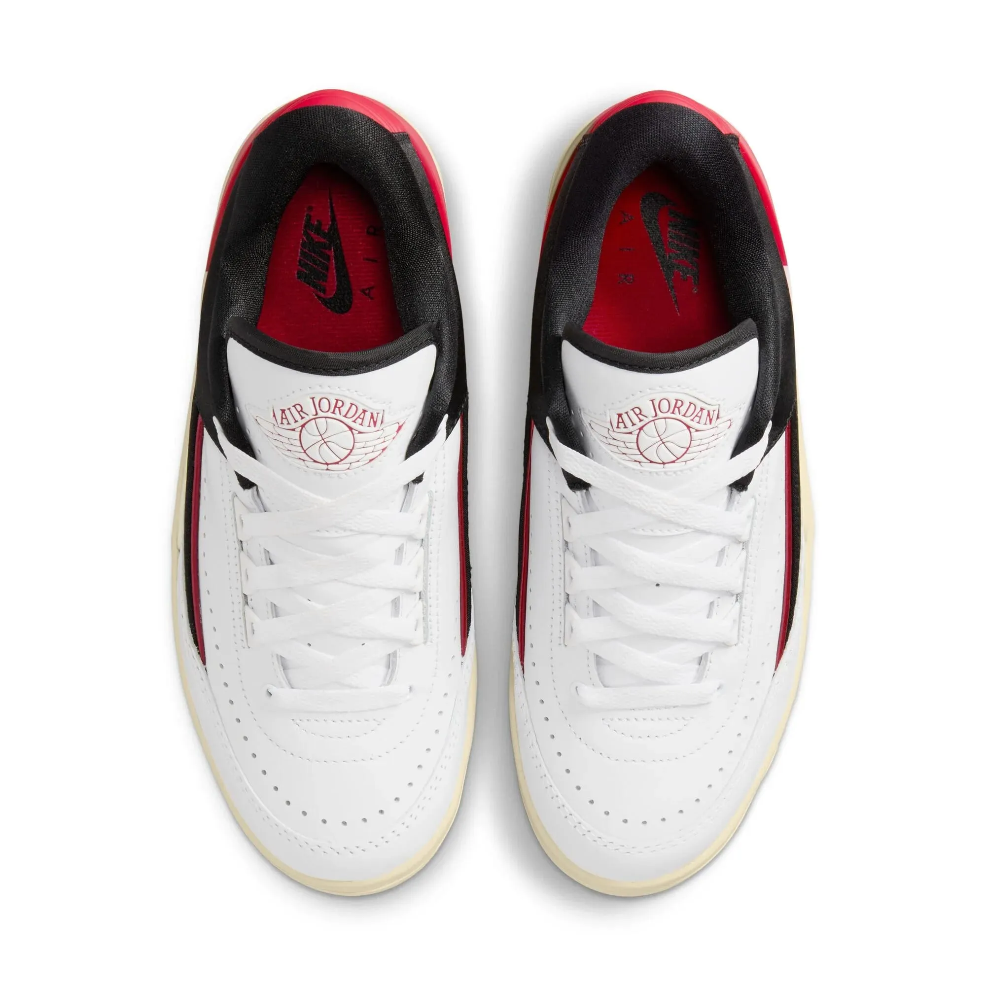 Nike Air Jordan 2 Retro Low White/University Red-Black  FD4849-106 Women's