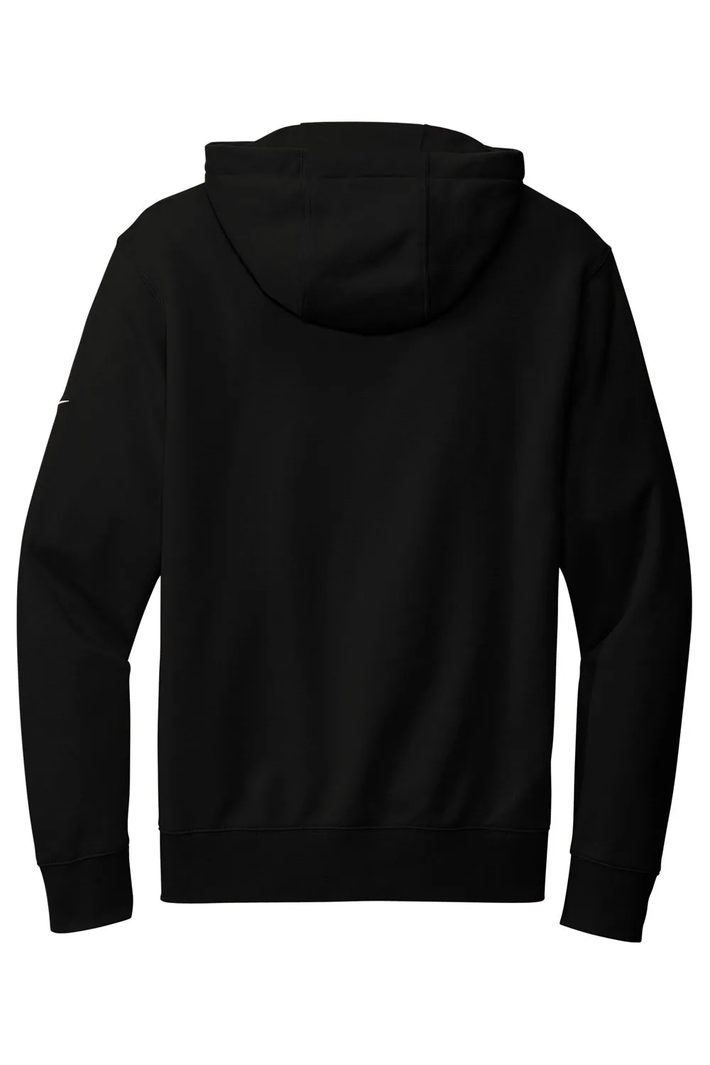 Nike Mens Club Fleece Full Zip Hooded Sweatshirt Hoodie w/ Pockets - Black