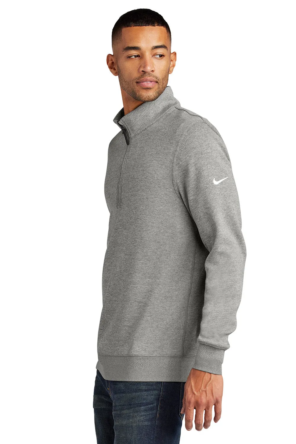 Nike Mens Dri-Fit 1/4 Zip Sweatshirt - Grey