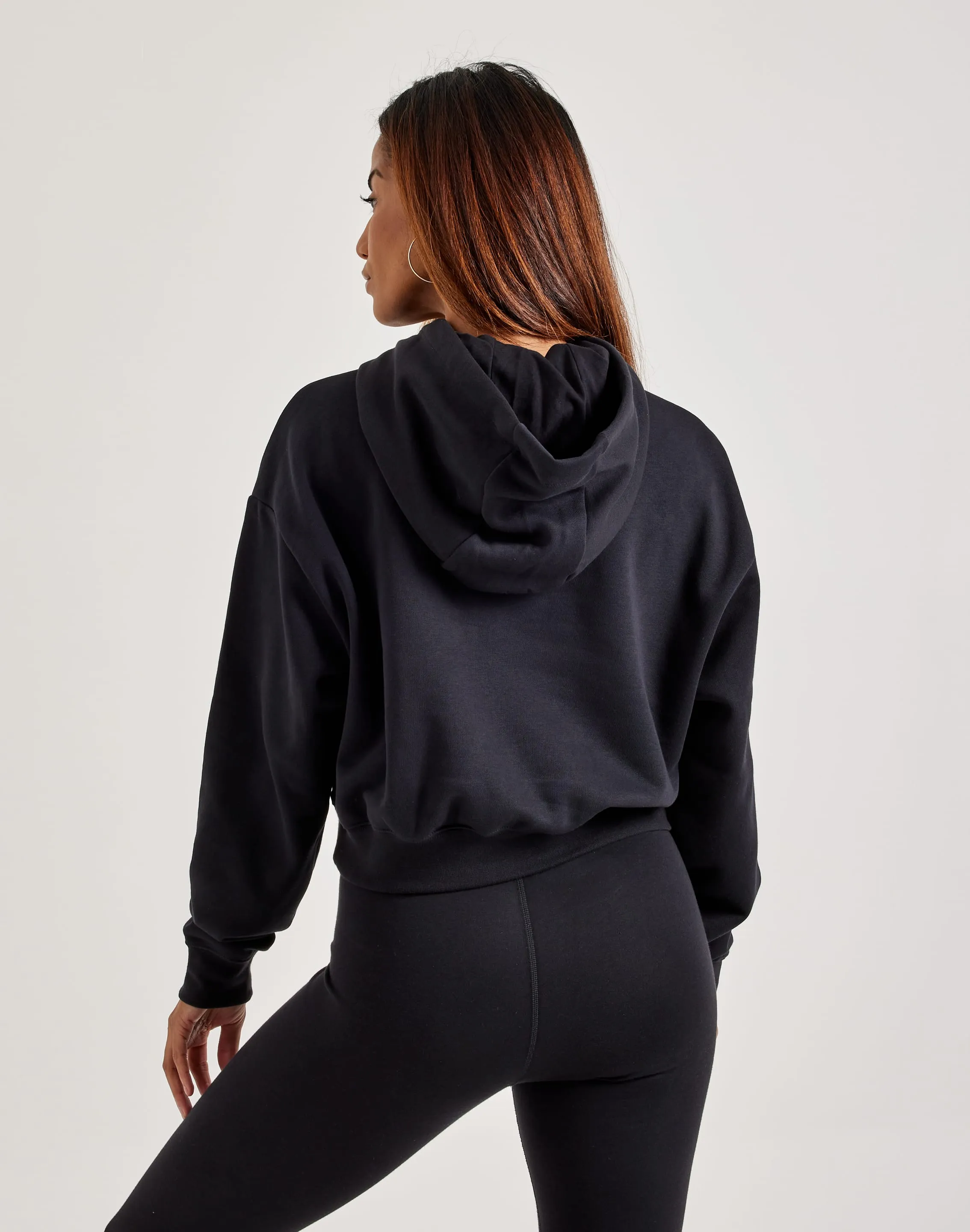 Nike Oversized Cropped Graphic Hoodie