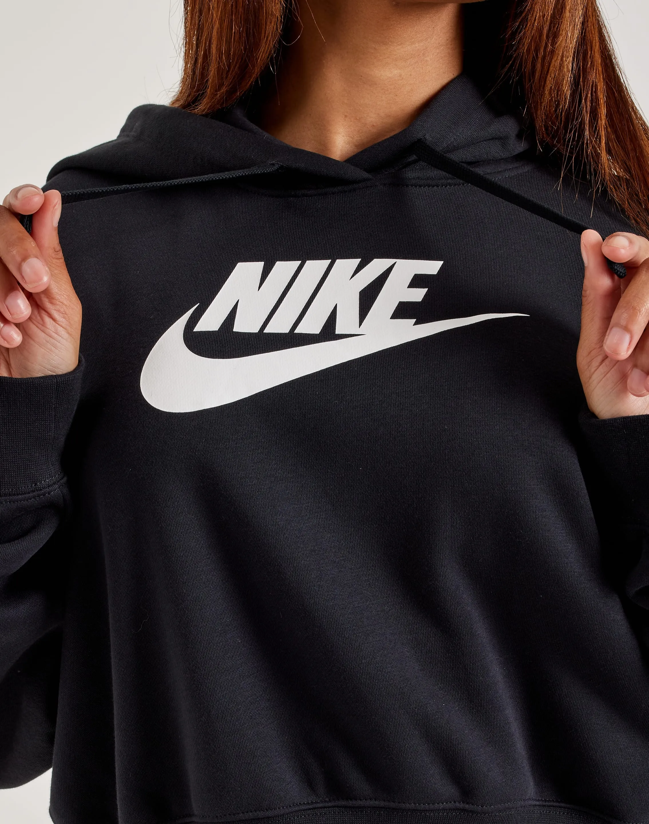 Nike Oversized Cropped Graphic Hoodie