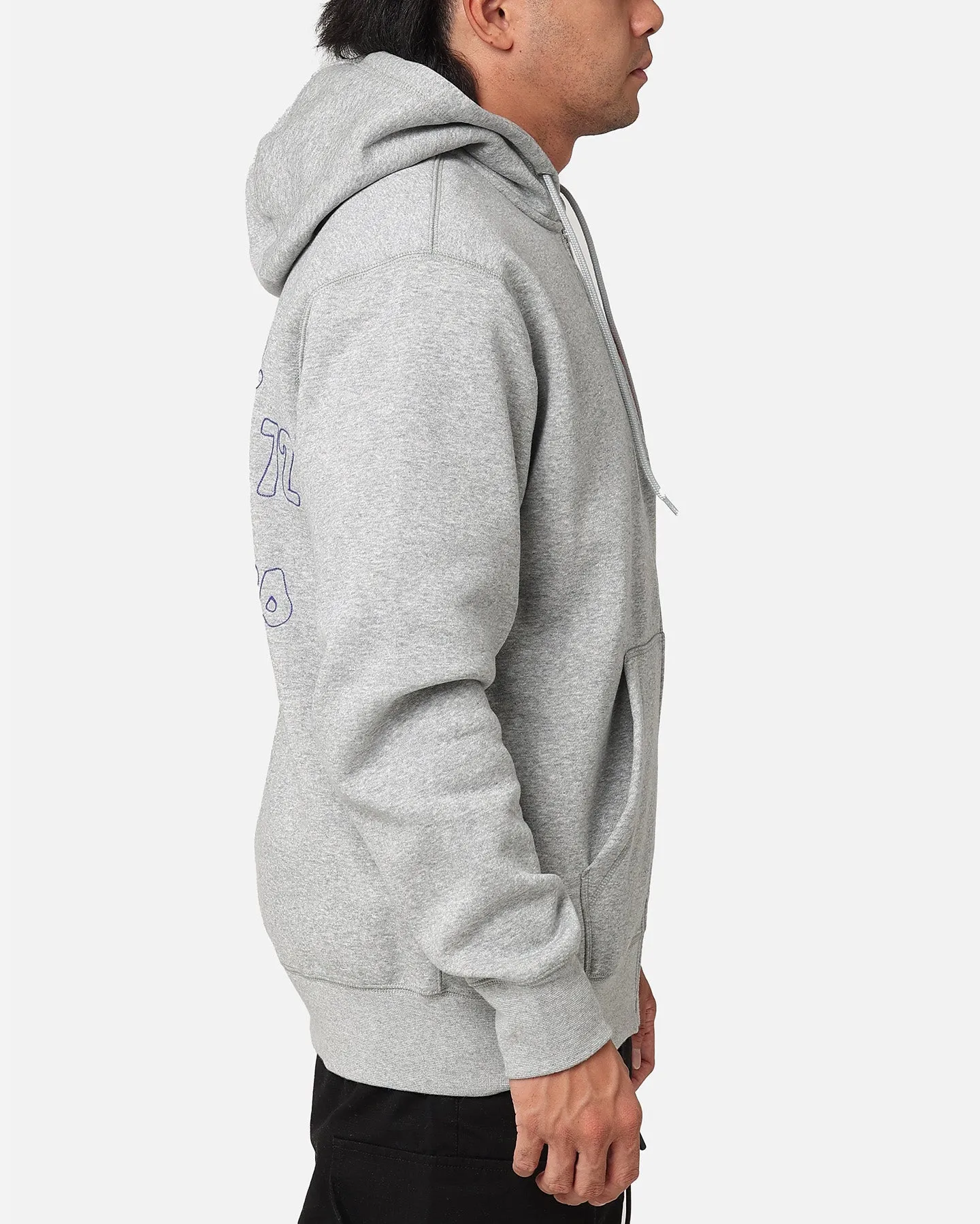 Nike Sportswear Club Essential Full Zip Hoodie Dark Grey Heather
