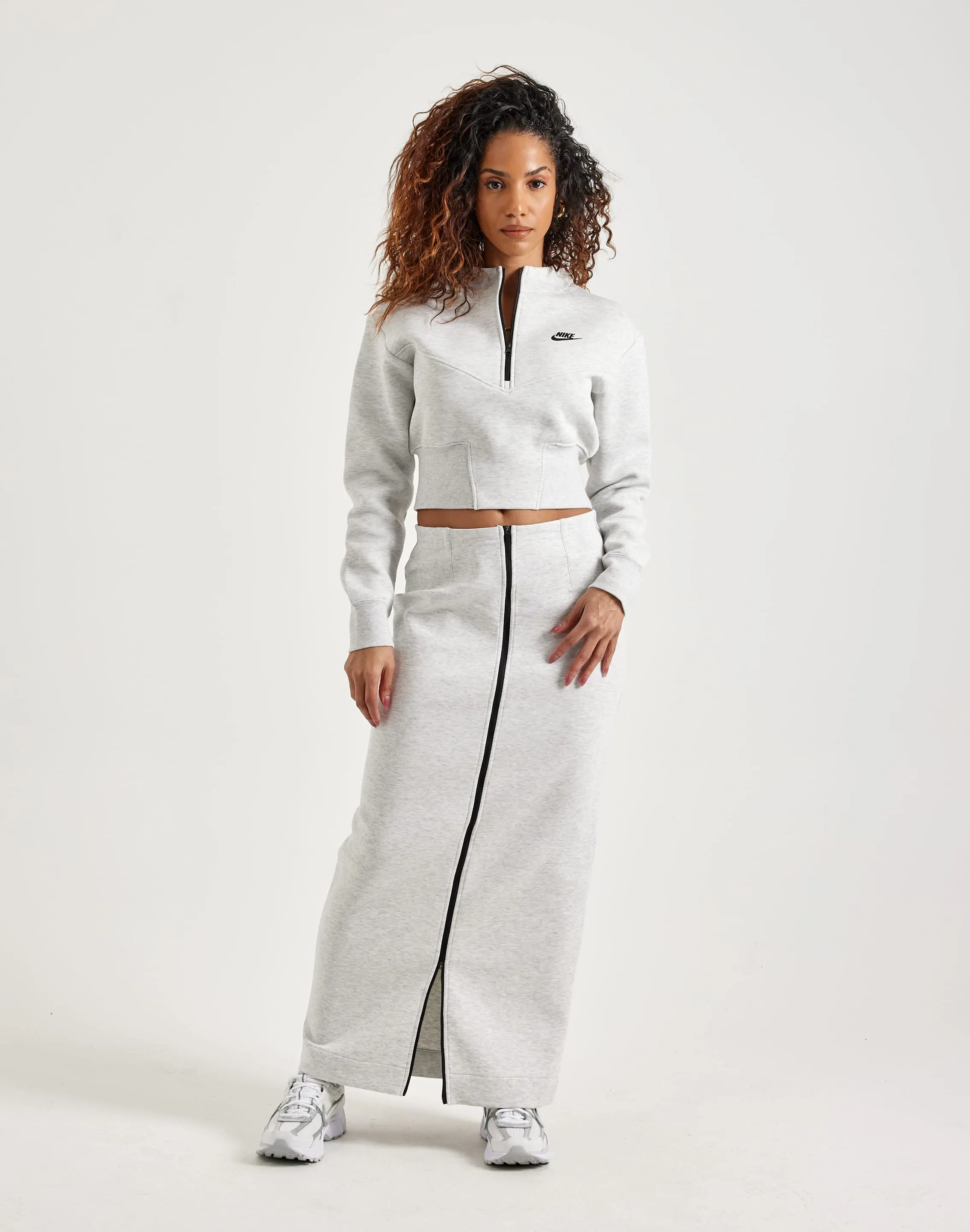 Nike Tech Fleece Cropped Half-Zip Top