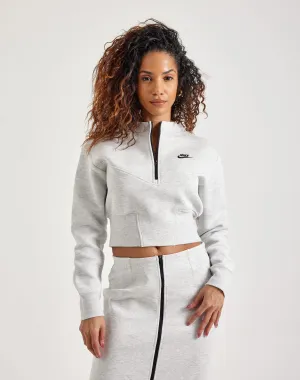 Nike Tech Fleece Cropped Half-Zip Top