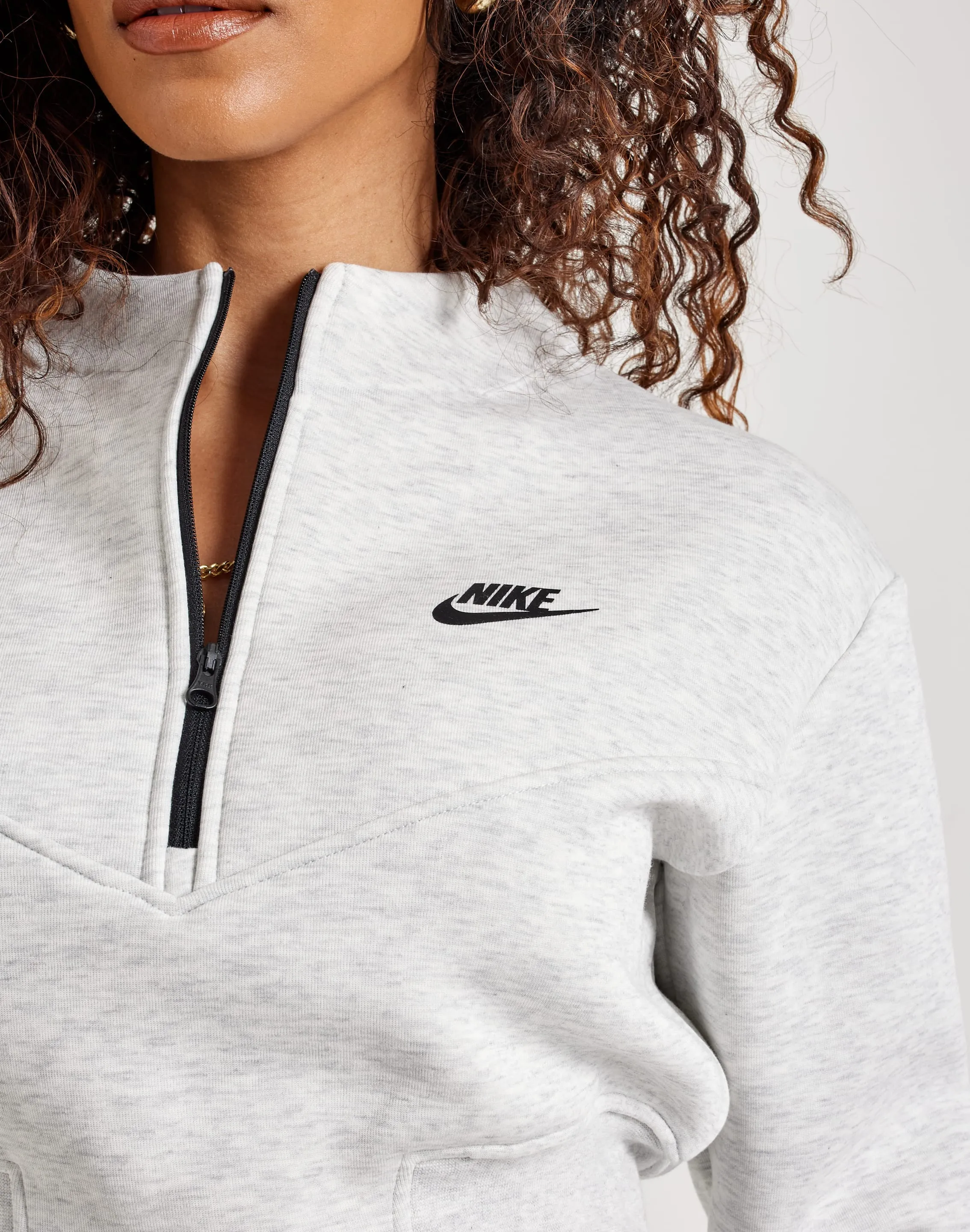 Nike Tech Fleece Cropped Half-Zip Top
