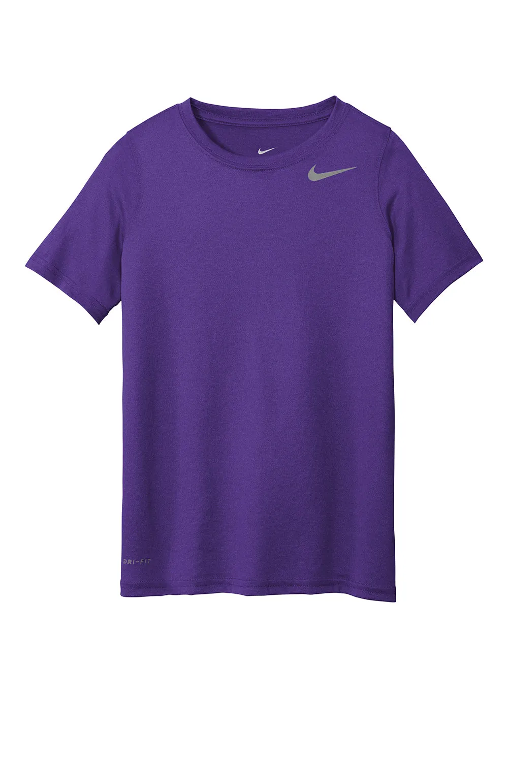 Nike Youth Team rLegend Dri-Fit Moisture Wicking Short Sleeve Crewneck T-Shirt - Court Purple