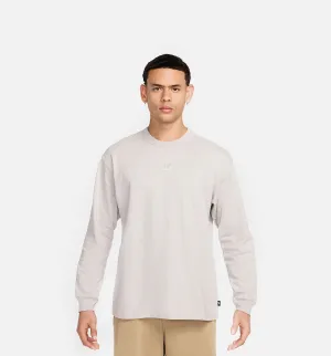 NSW Premium Essential Mens Long Sleeve Shirt - Beige/Beige