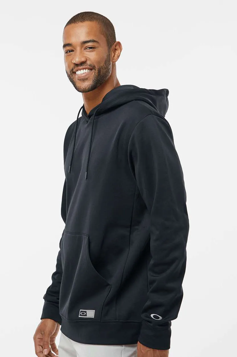 Oakley Mens Team Issue Hydrolix Hooded Sweatshirt Hoodie w/ Pouch Pocket - Blackout