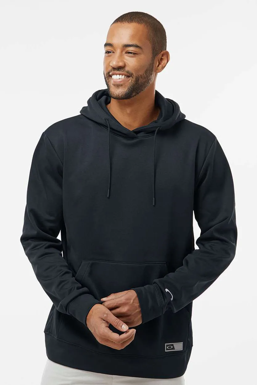 Oakley Mens Team Issue Hydrolix Hooded Sweatshirt Hoodie w/ Pouch Pocket - Blackout