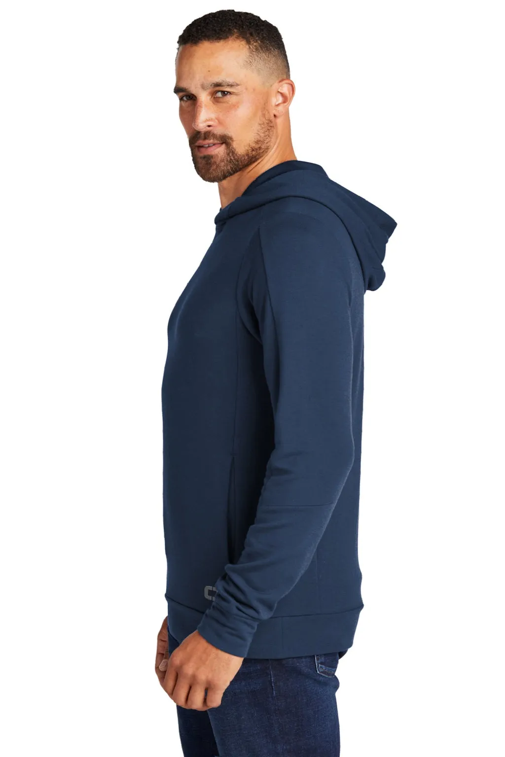 Ogio Mens Luuma Hooded Sweatshirt Hoodie w/ Pockets - River Navy Blue