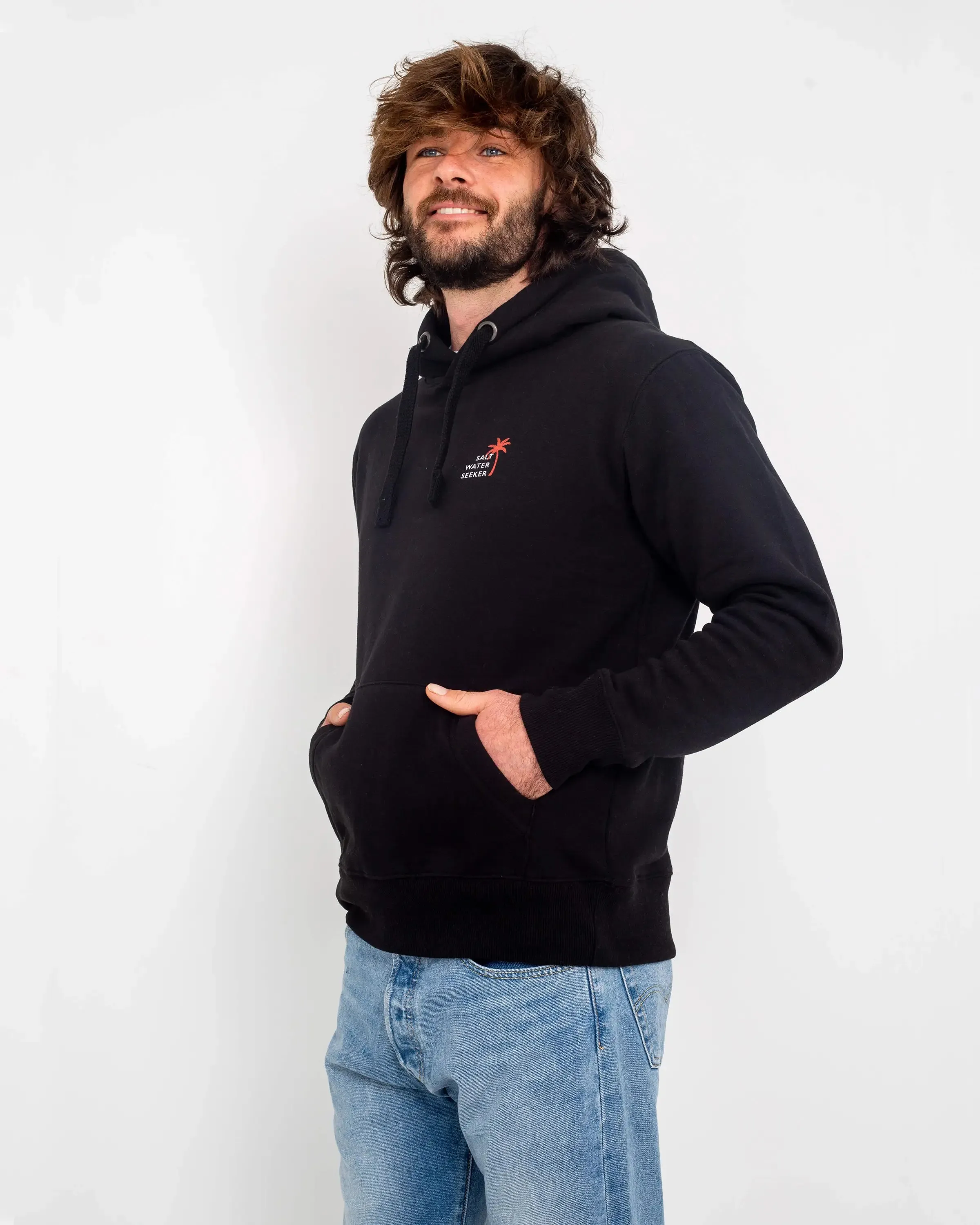 Palm Hoodie in Dusty Black