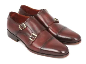 Paul Parkman Shoes Paul Parkman Men's Leather Double Monkstraps in Brown