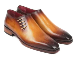 Paul Parkman Shoes Paul Parkman Side Lace Oxfords in Brown & Camel