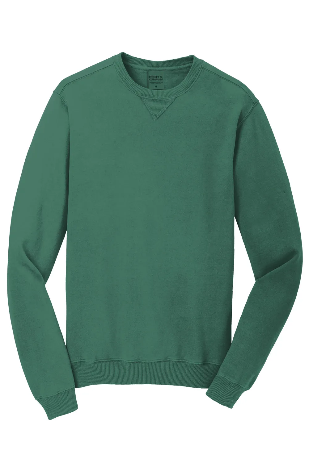 Port & Company Mens Beach Wash Fleece Crewneck Sweatshirt - Nordic Green