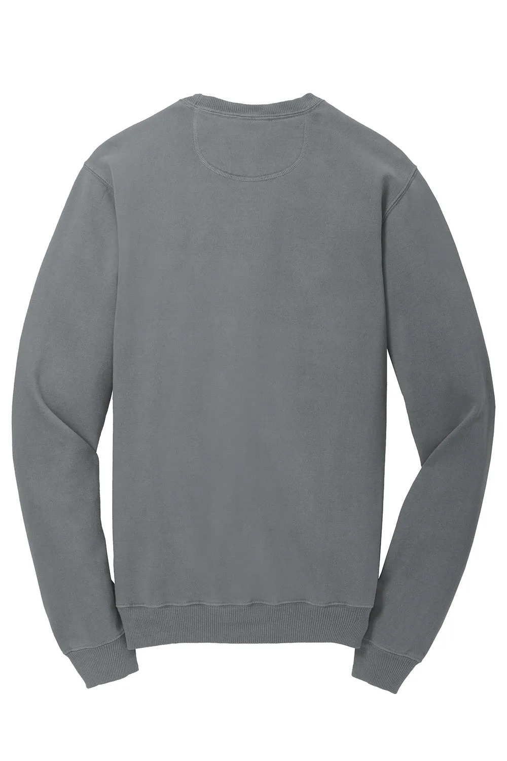 Port & Company Mens Beach Wash Fleece Crewneck Sweatshirt - Pewter Grey