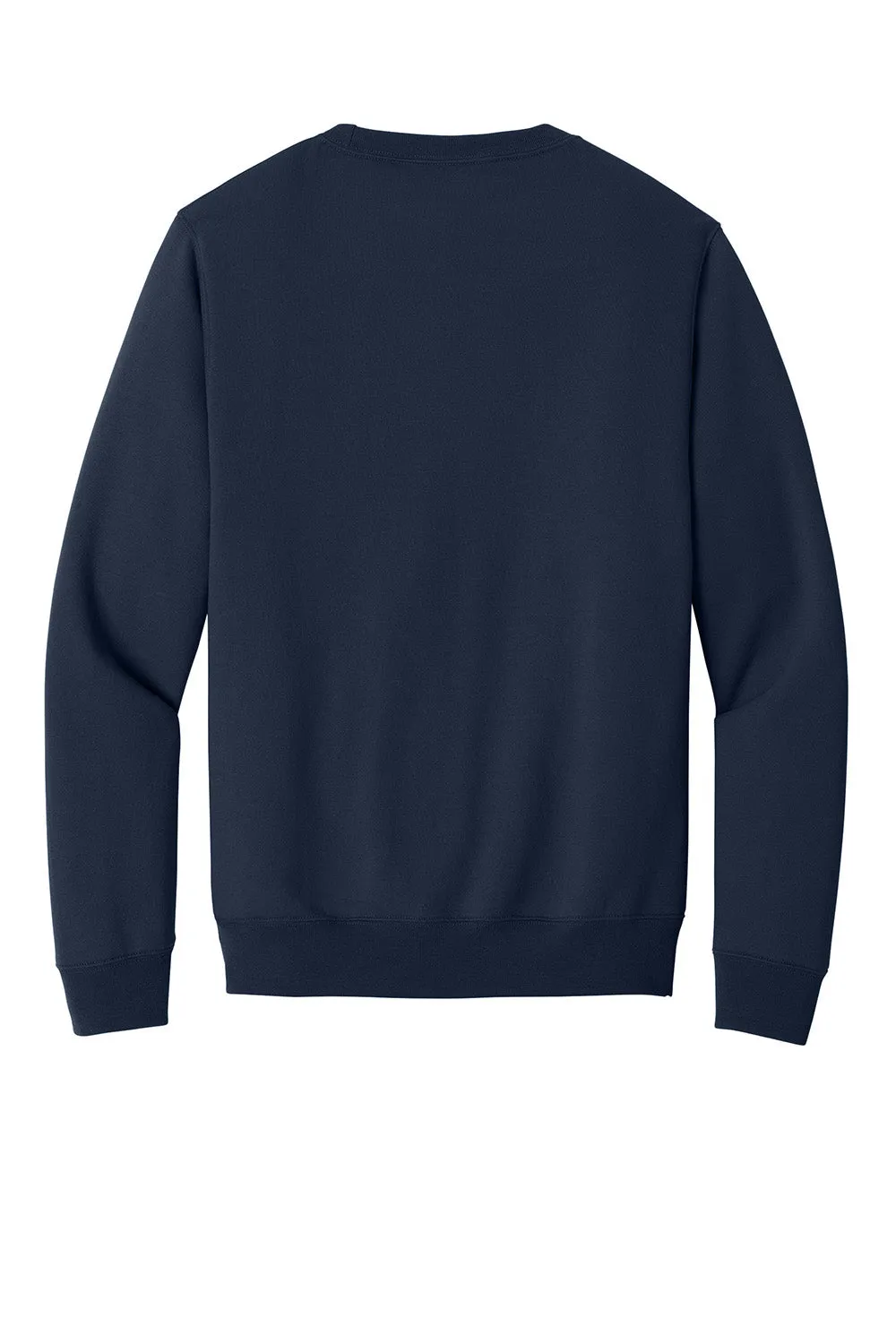 Port & Company Mens Core Fleece Crewneck Sweatshirt w/ Pouch Pocket - True Navy Blue