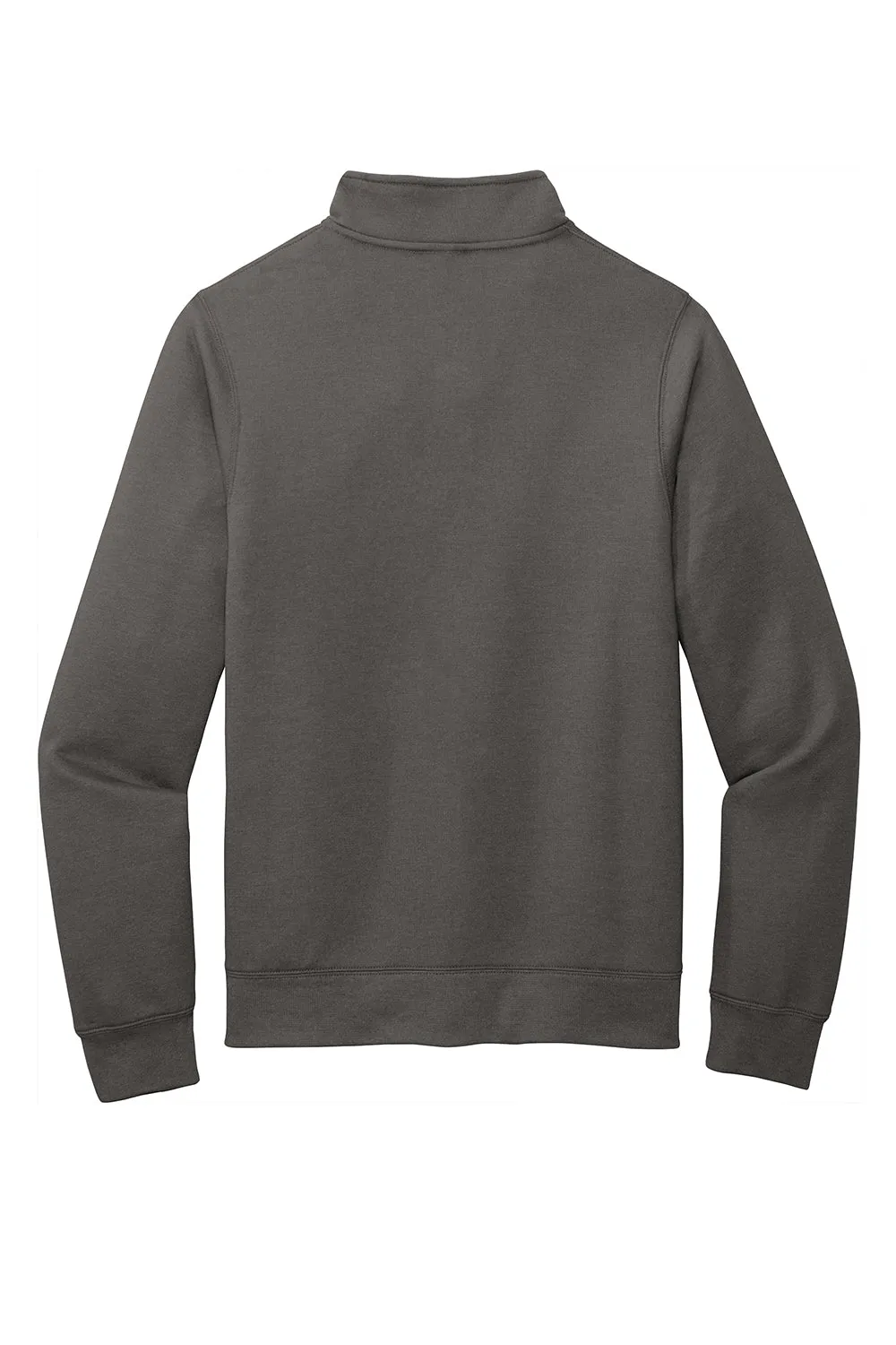 Port & Company Mens Core Fleece Full Zip Sweatshirt w/ Pockets - Charcoal Grey