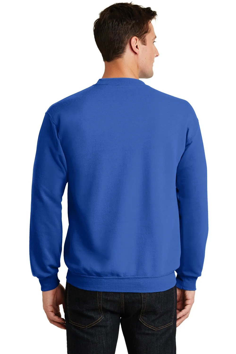 Port & Company Mens Core Pill Resistant Fleece Crewneck Sweatshirt - Royal Blue
