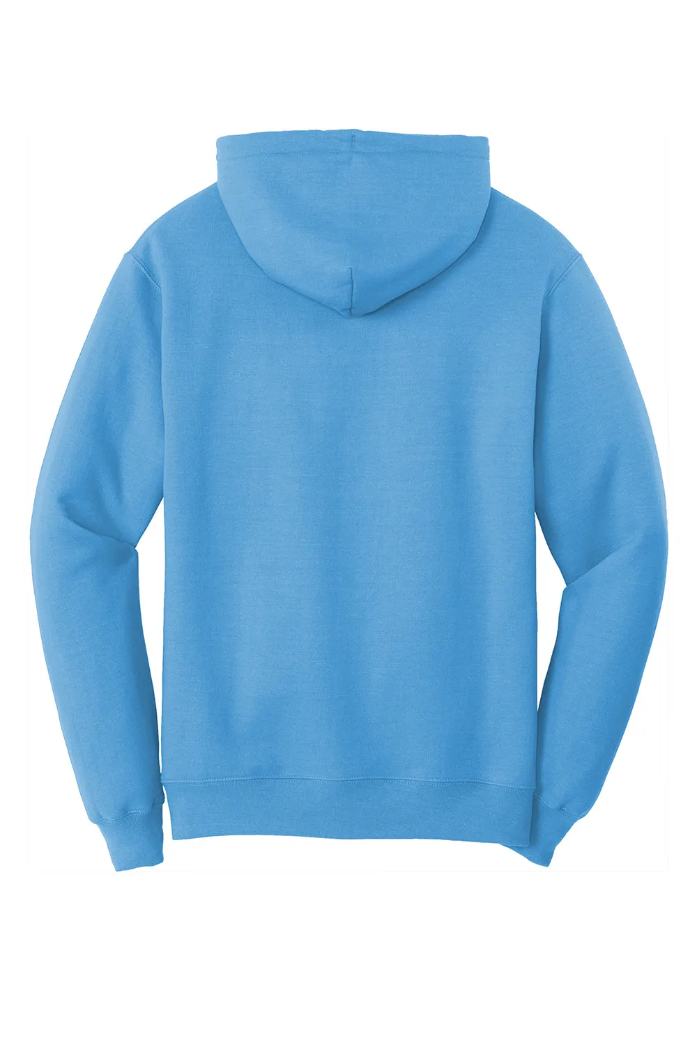 Port & Company Mens Core Pill Resistant Fleece Hooded Sweatshirt Hoodie w/ Pouch Pocket - Aquatic Blue