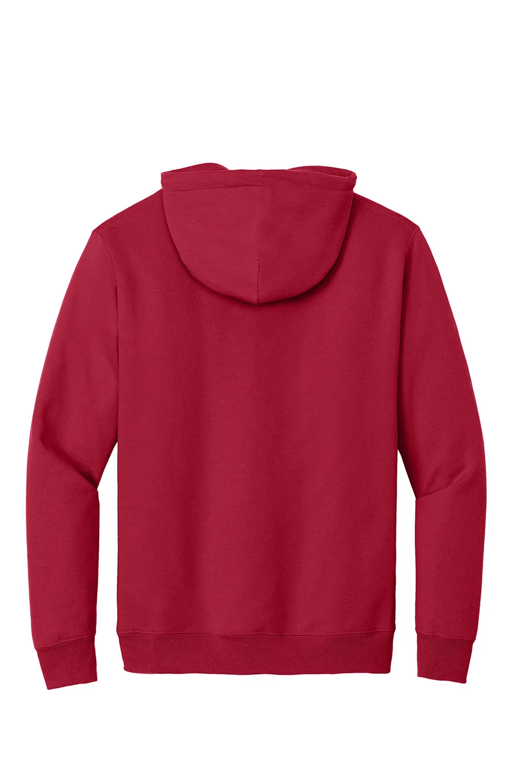 Port & Company Mens Essential Pill Resistant Fleece Hooded Sweatshirt Hoodie w/ Pouch Pocket - Red