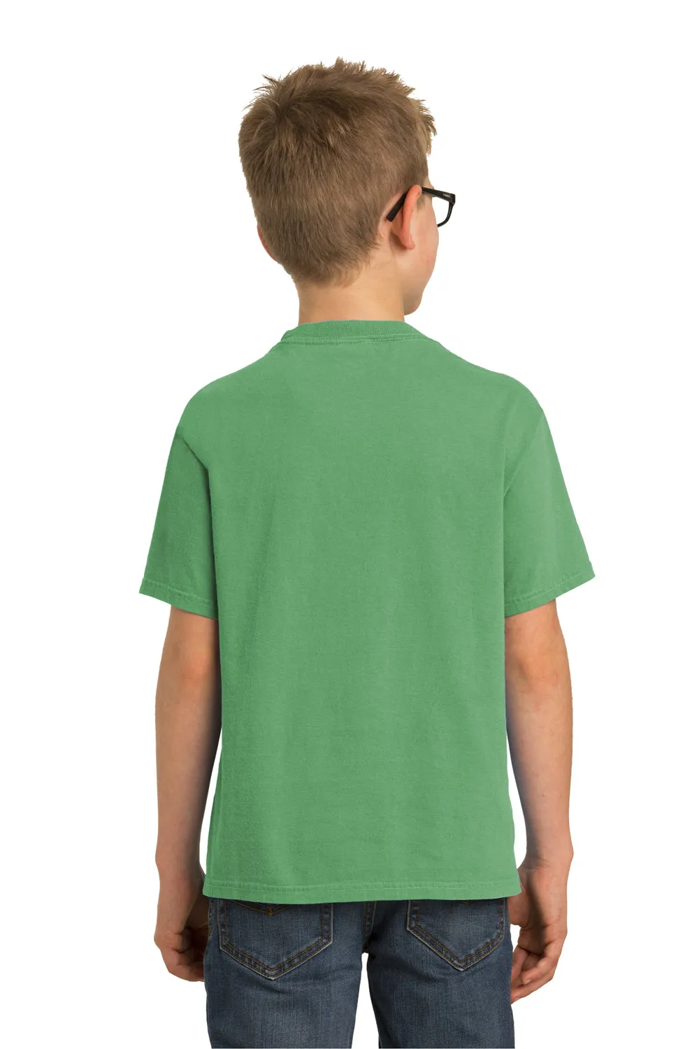 Port & Company Youth Beach Wash Short Sleeve Crewneck T-Shirt - Safari Green