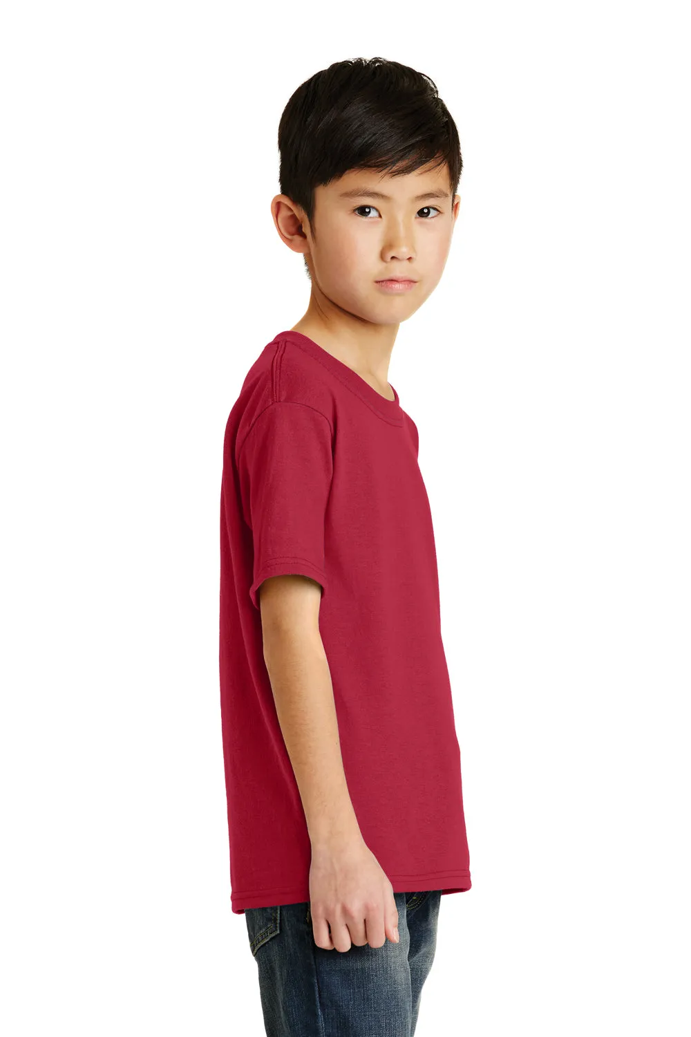 Port & Company Youth Core Short Sleeve Crewneck T-Shirt - Red