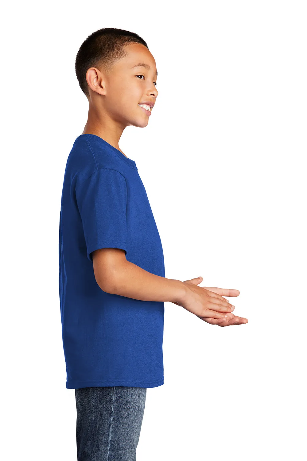Port & Company Youth Core Short Sleeve Crewneck T-Shirt - True Royal Blue