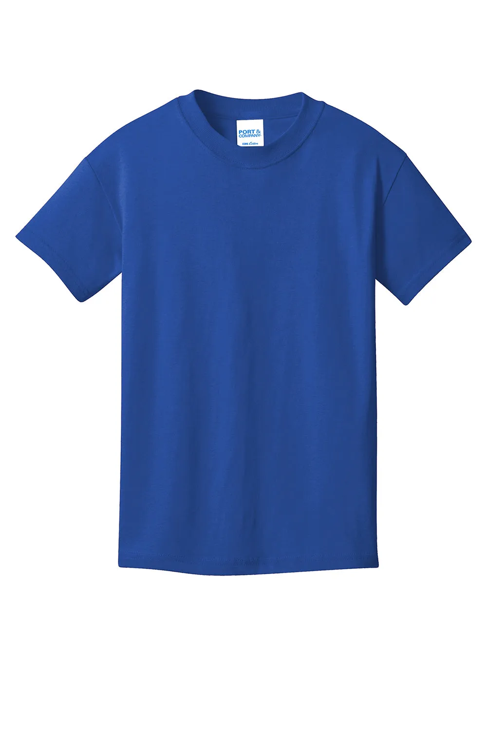 Port & Company Youth Core Short Sleeve Crewneck T-Shirt - True Royal Blue