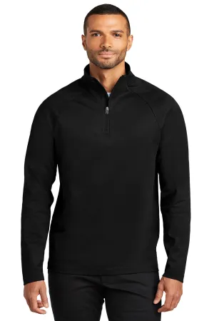 Port Authority Mens C-FREE Cypress Snag Resistant 1/4 Zip Sweatshirt - Deep Black