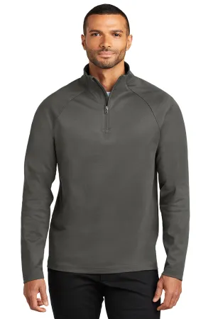 Port Authority Mens C-FREE Cypress Snag Resistant 1/4 Zip Sweatshirt - Steel Grey