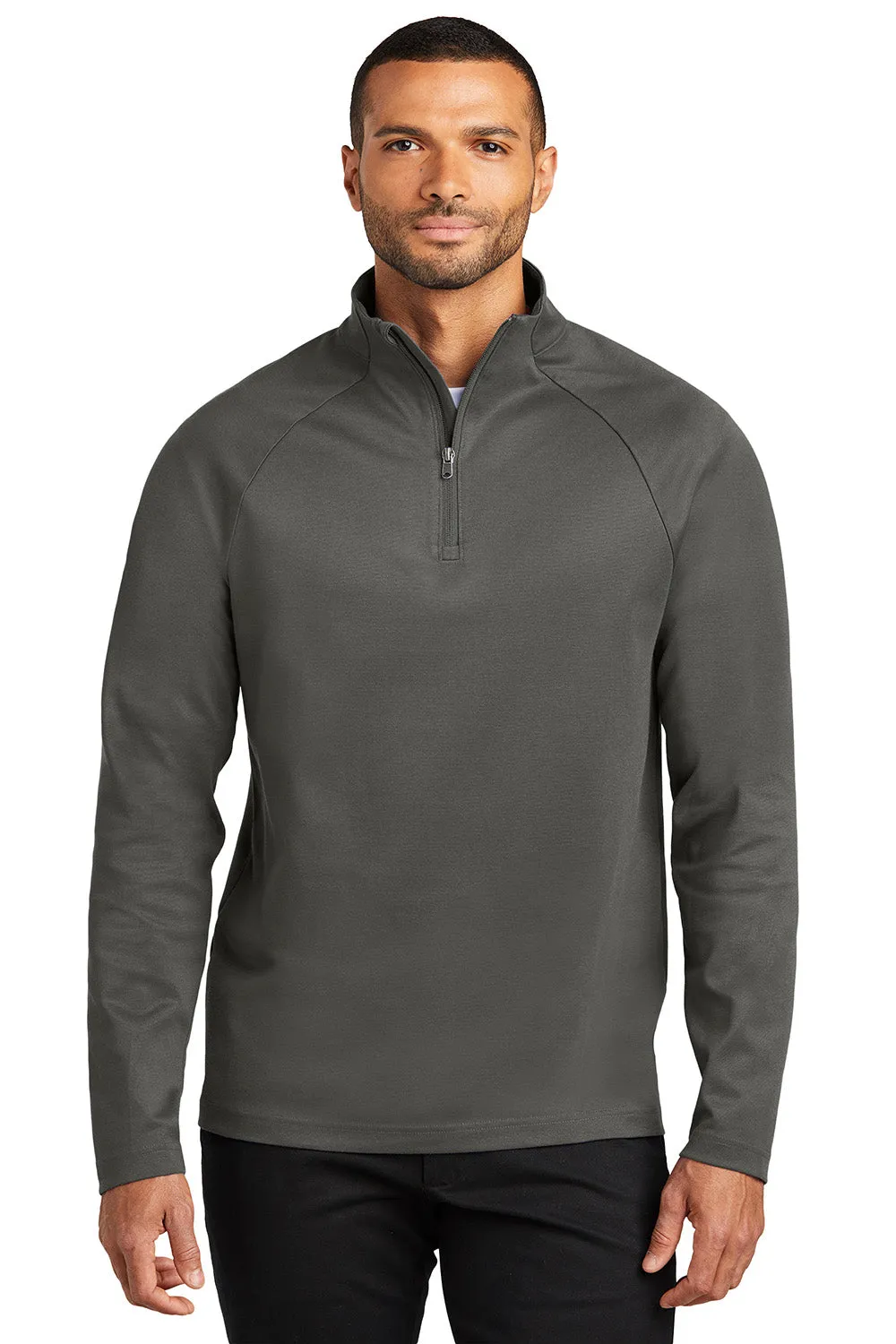 Port Authority Mens C-FREE Cypress Snag Resistant 1/4 Zip Sweatshirt - Steel Grey