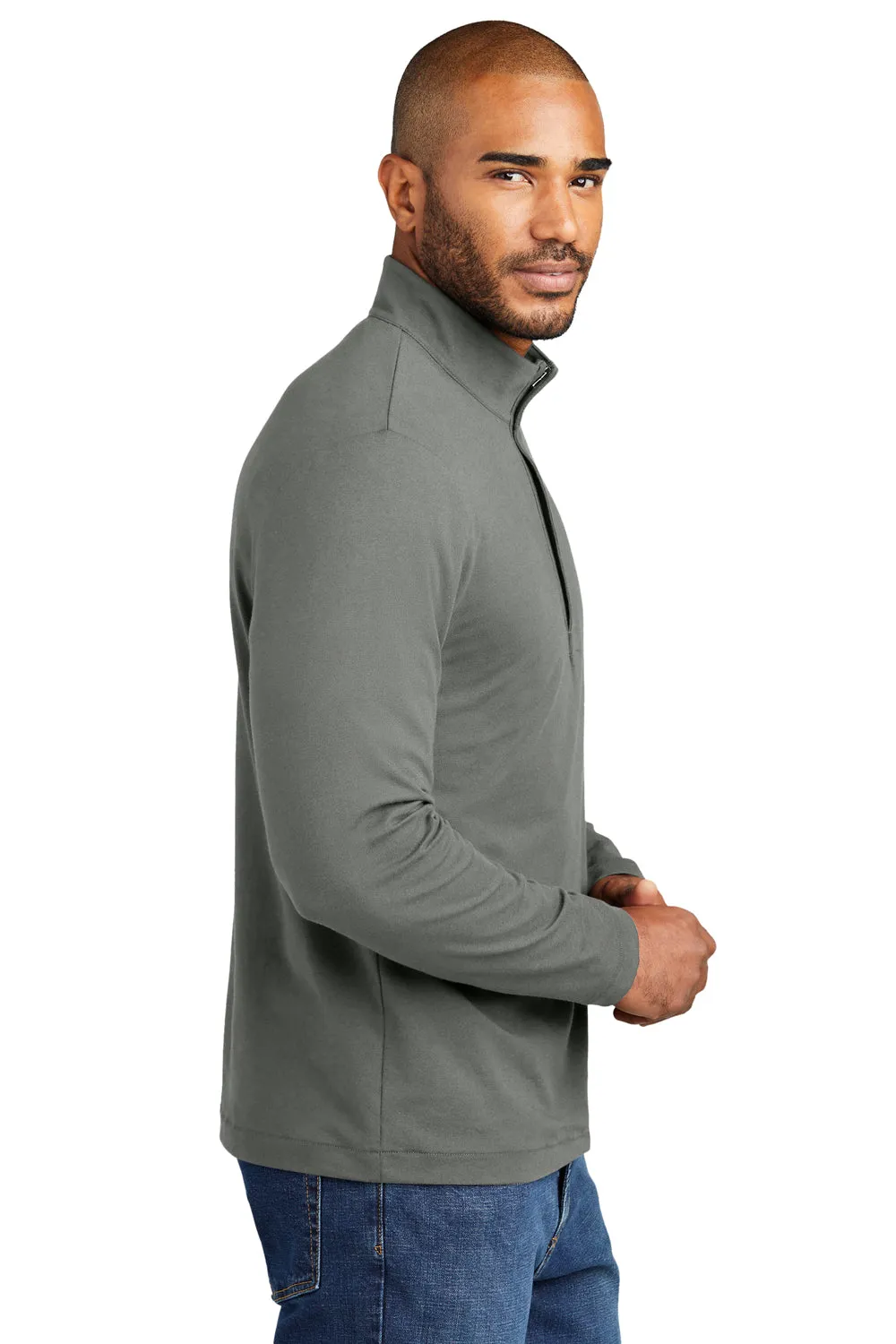 Port Authority Mens Fairway 1/4 Zip Sweatshirt - Shadow Grey