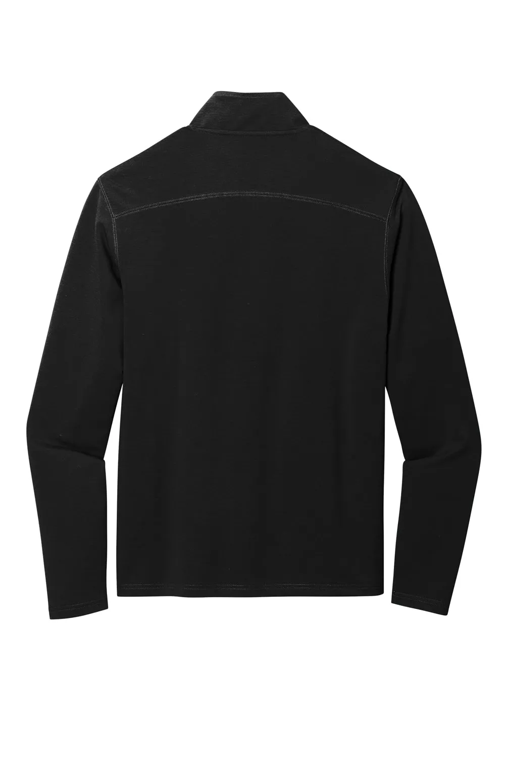 Port Authority Mens Microterry Snag Resistant 1/4 Zip Sweatshirt - Deep Black