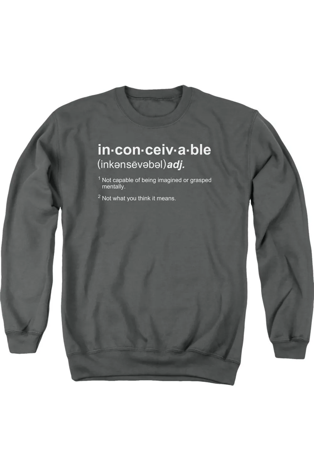 Princess Bride Definition Adult Crewneck Sweatshirt