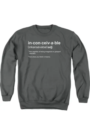 Princess Bride Definition Adult Crewneck Sweatshirt