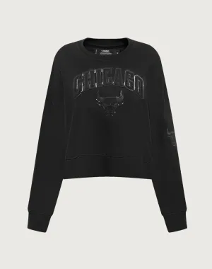 Pro Standard Chicago Bulls Triple Black Crewneck
