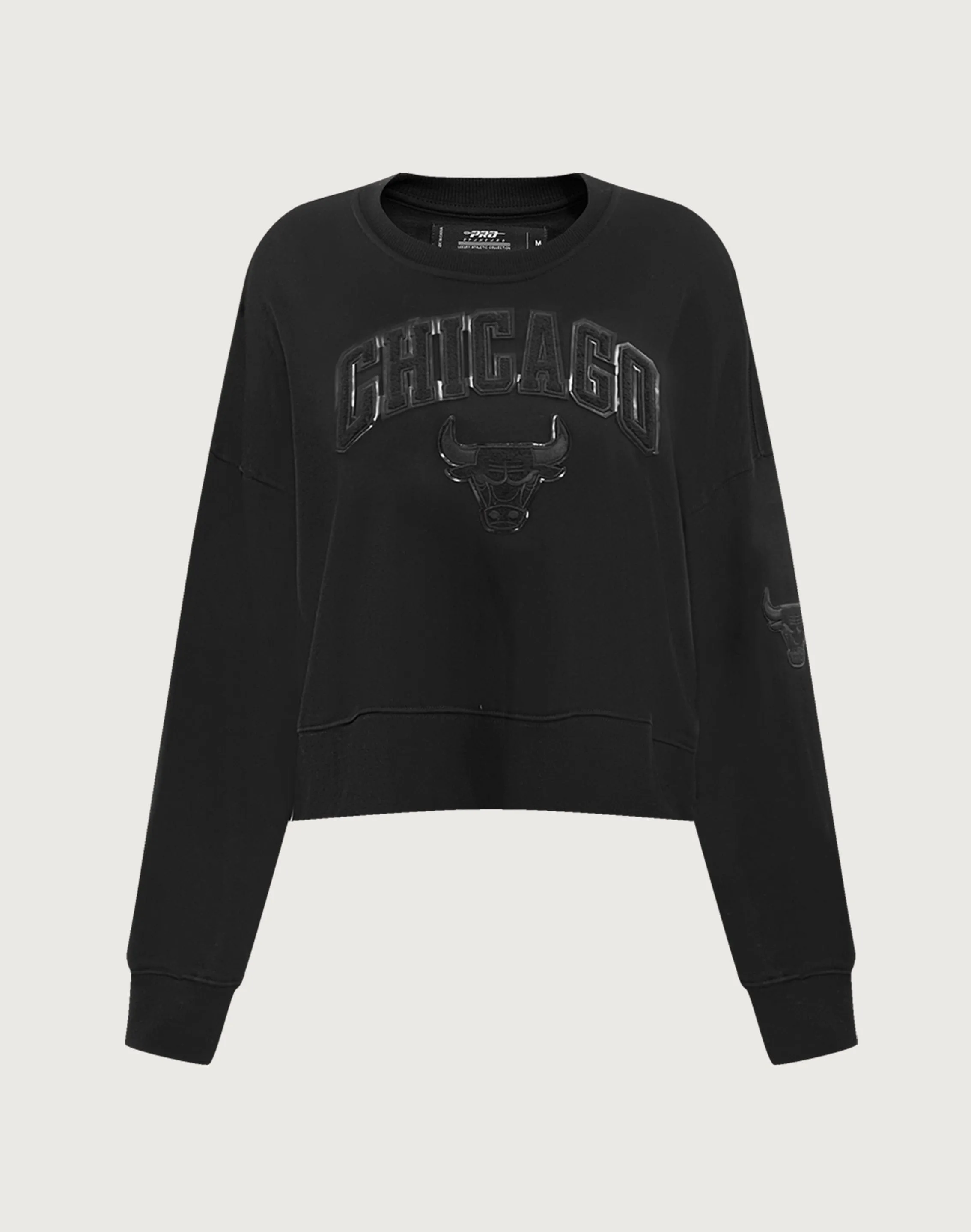 Pro Standard Chicago Bulls Triple Black Crewneck