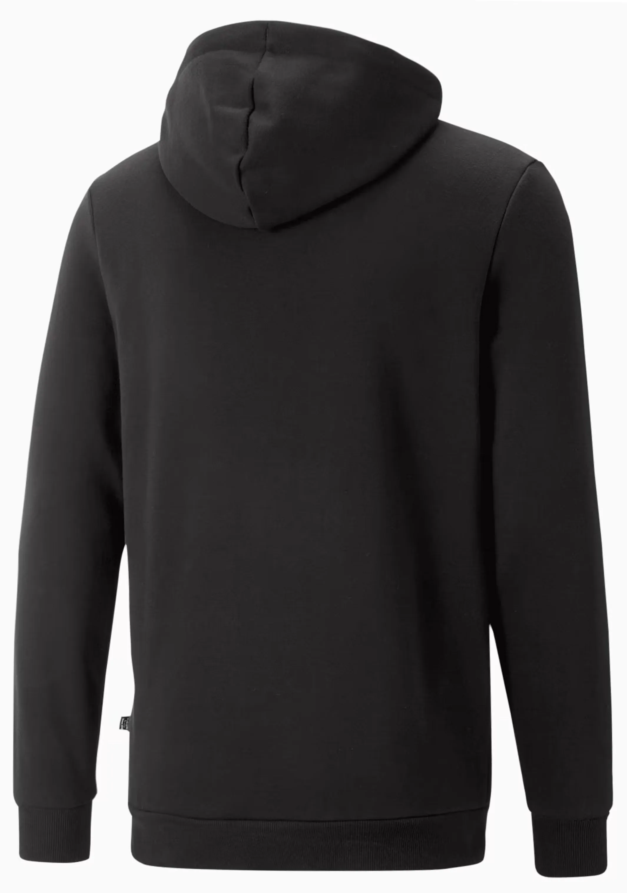 Puma Men's Essentials  Two-Tone Big Logo Hoodie Black Lime