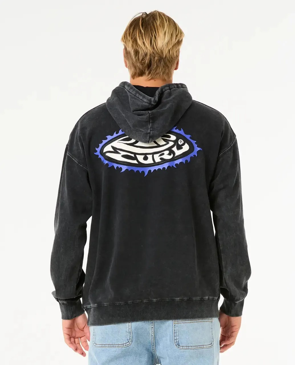 Raw Energy Hoodie in Black
