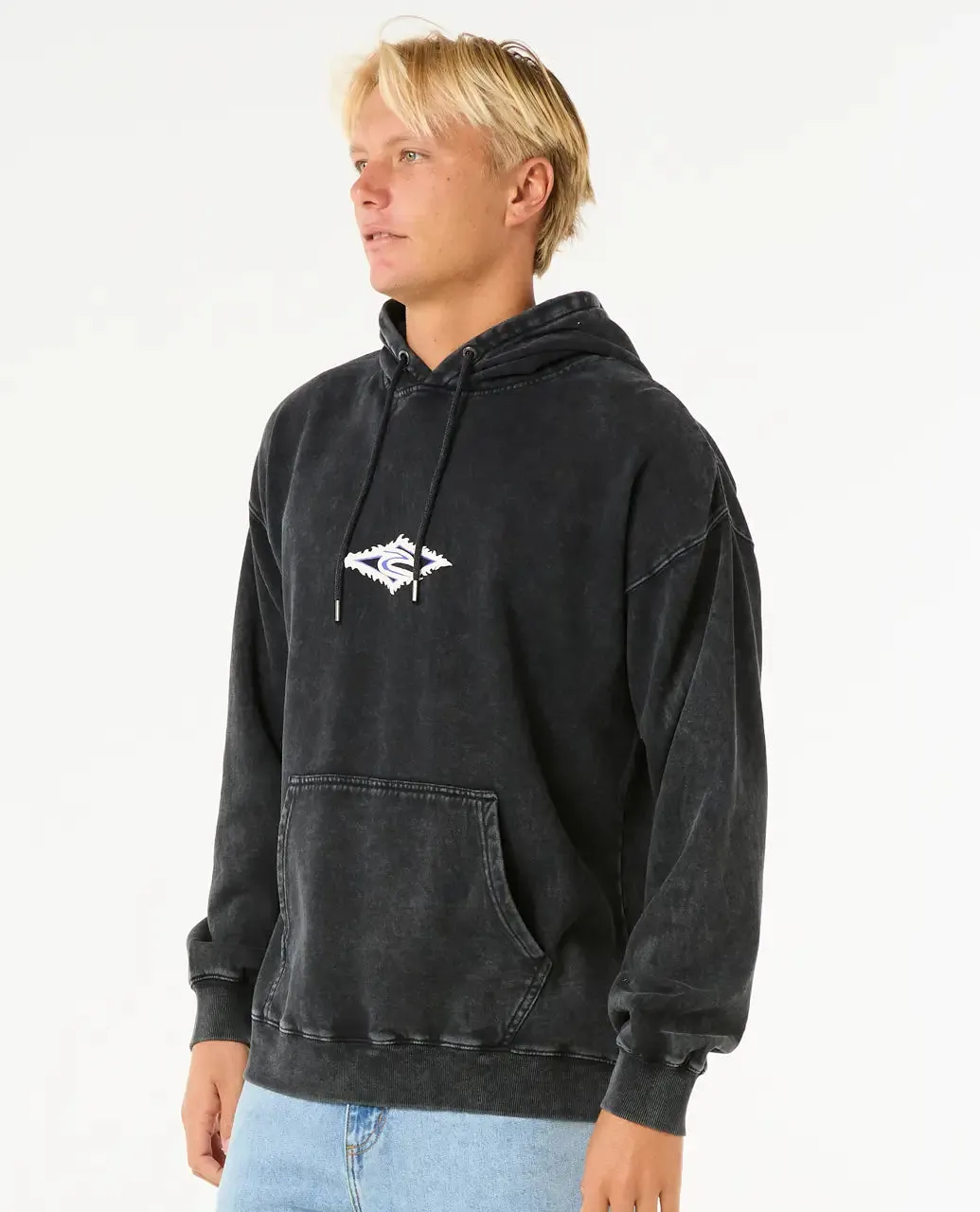 Raw Energy Hoodie in Black