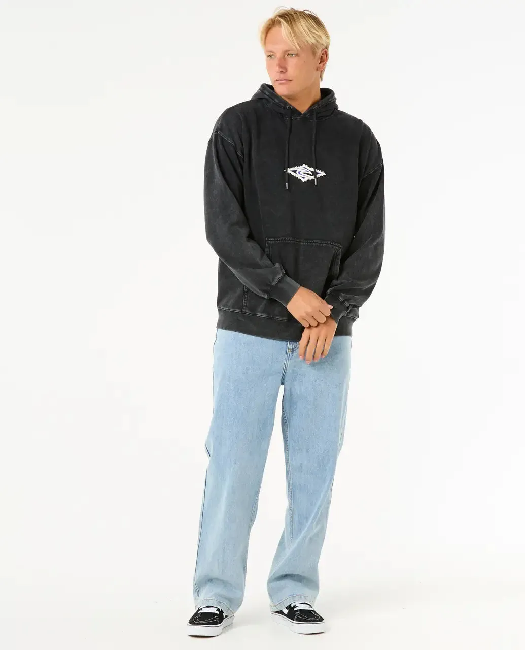 Raw Energy Hoodie in Black